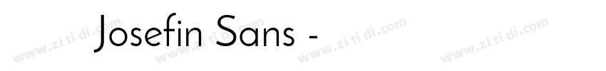 商用需购买授权Josefin Sans 字体转换